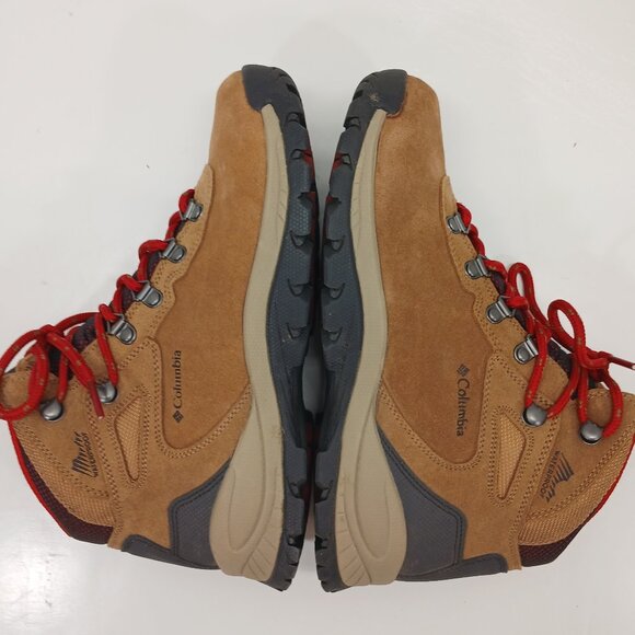 Columbia Women Newton Ridge Plus WP Amped Hiking Boot Elk/Red BL4552-286 - Picture 10 of 14